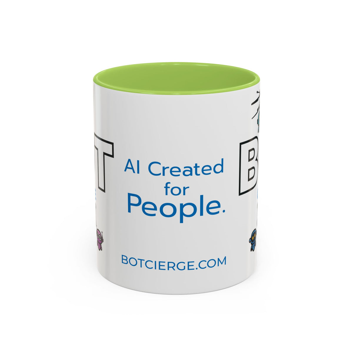 Logo Accent Coffee Mug (11, 15oz) (Dark Edition with Light Blue Print)