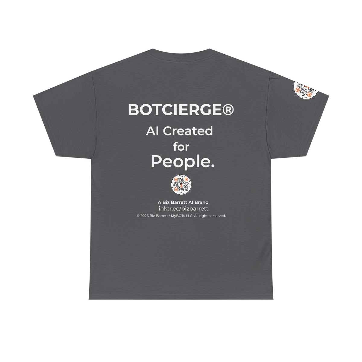 Unisex Music BOT Heavy Cotton Tee (Dark Edition with White Print)