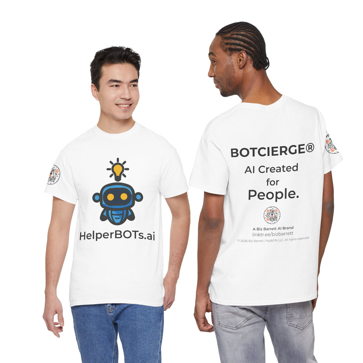 Unisex Personal Development BOT Heavy Cotton Tee (Light Edition with Black Print)