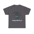 Unisex Security BOT Heavy Cotton Tee (Dark Edition white text)