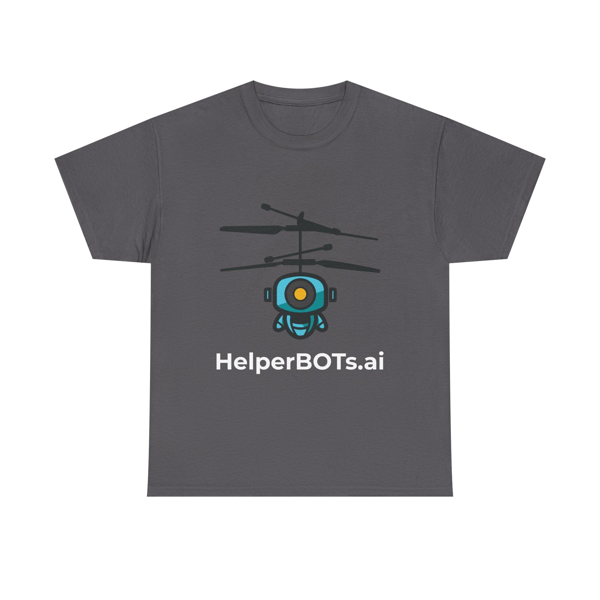 Unisex Security BOT Heavy Cotton Tee (Dark Edition white text)