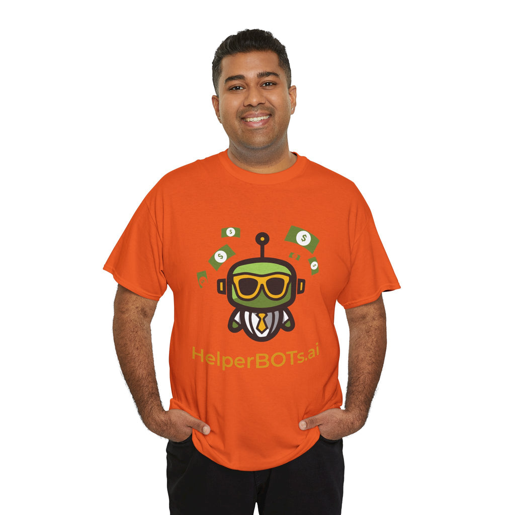 Unisex Financial BOT Heavy Cotton Tee (Dark Edition with Gold Print)