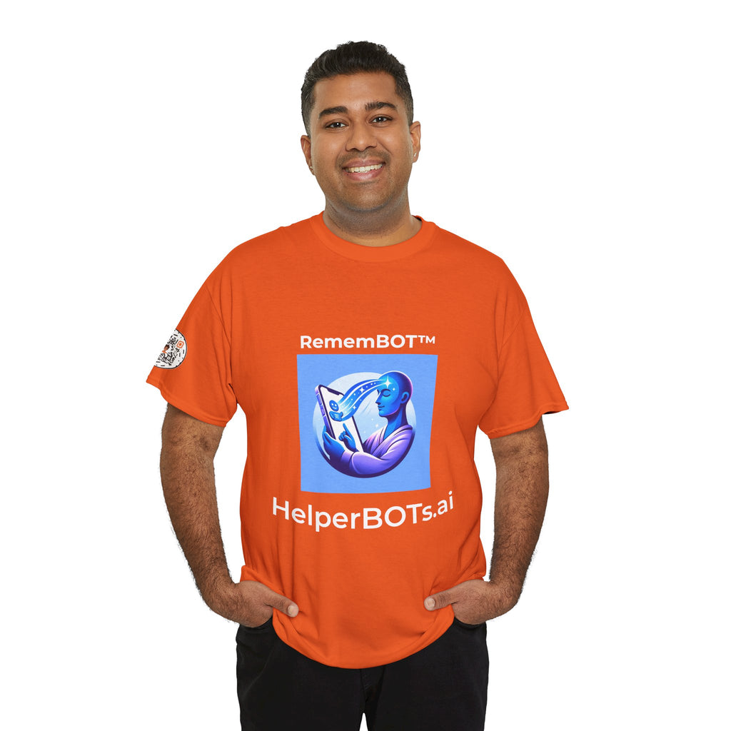 Unisex RememBOT™ Heavy Cotton Tee (Light Edition with White Lettering)