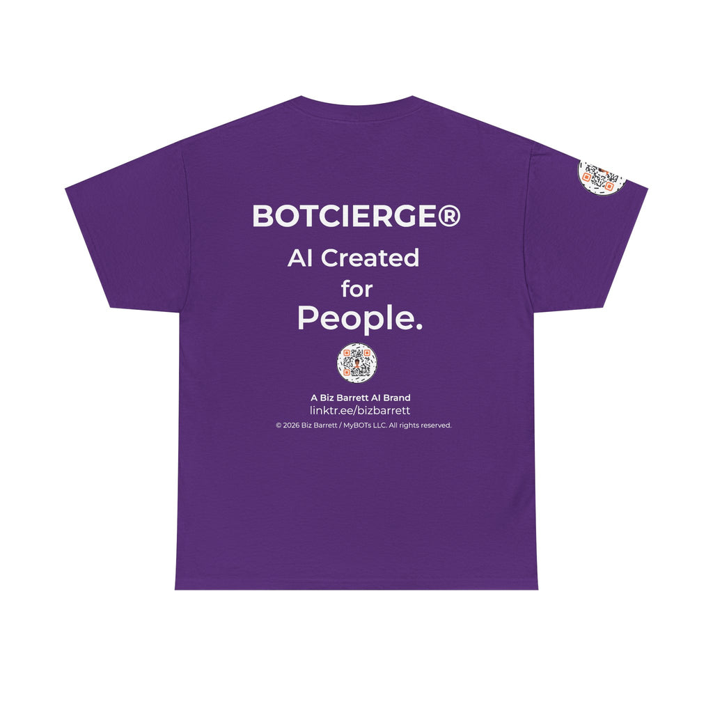 Unisex Personal Development BOT Heavy Cotton Tee (Dark Edition with White Print)