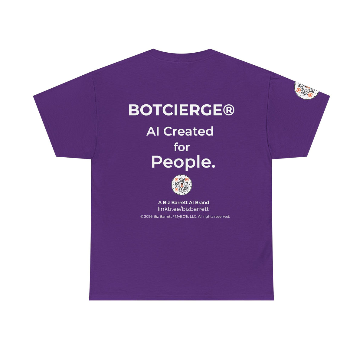 Unisex Personal Development BOT Heavy Cotton Tee (Dark Edition with White Print)