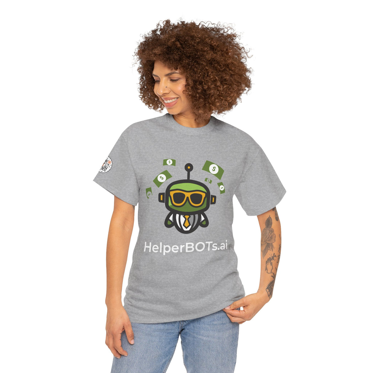 Unisex Financial BOT Heavy Cotton Tee (Dark Edition with White Print)