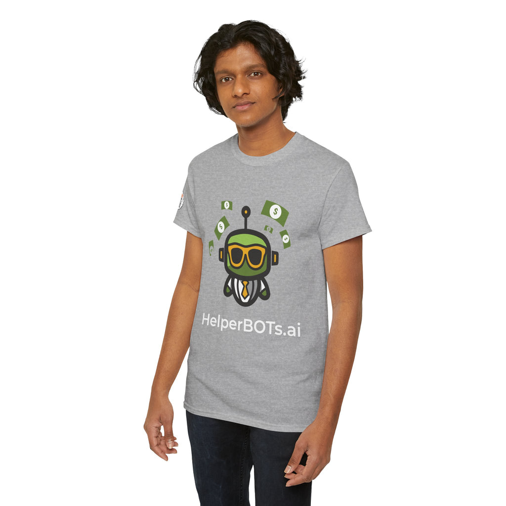 Unisex Financial BOT Heavy Cotton Tee (Dark Edition with White Print)