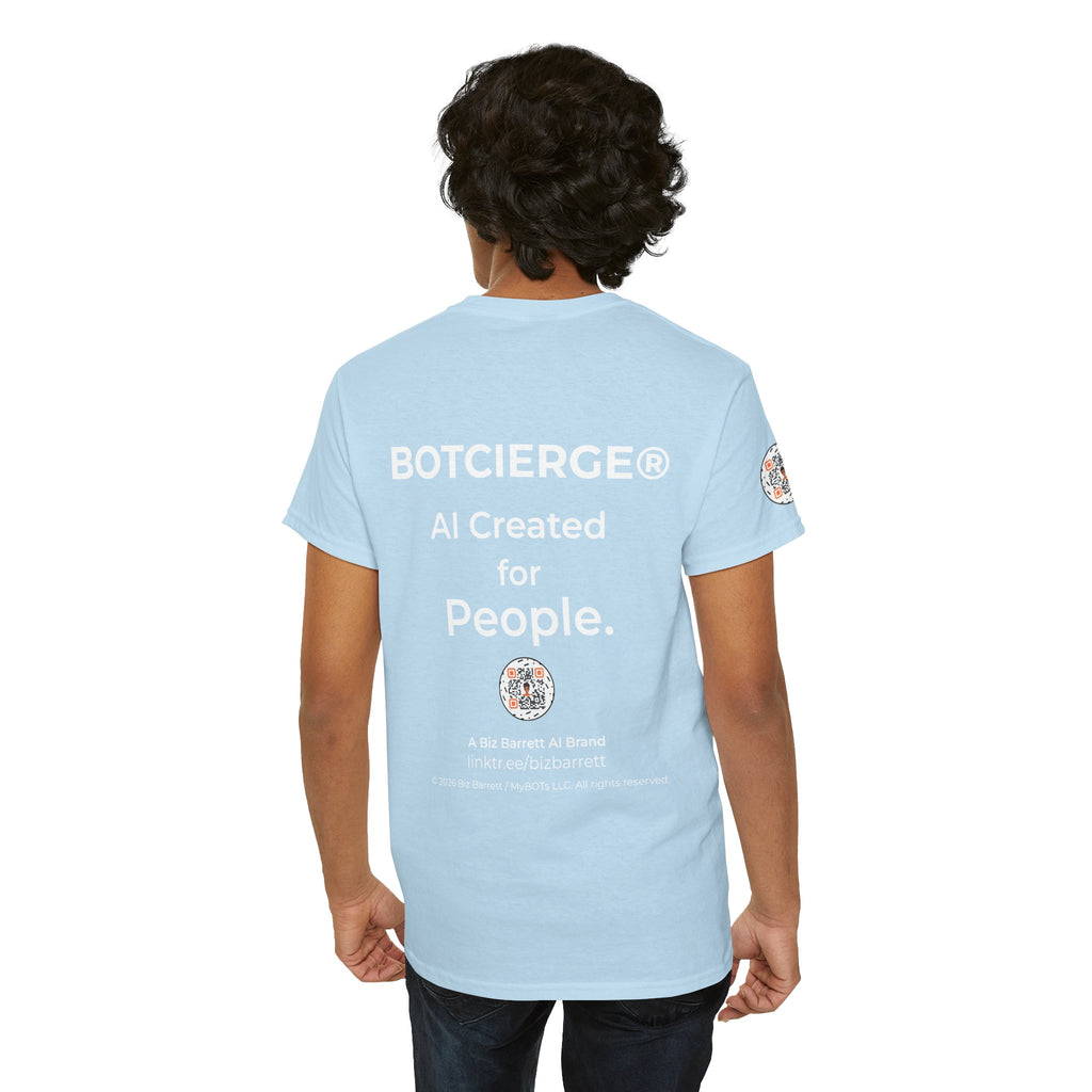 Unisex Personal Development BOT Heavy Cotton Tee (Dark Edition with White Print)