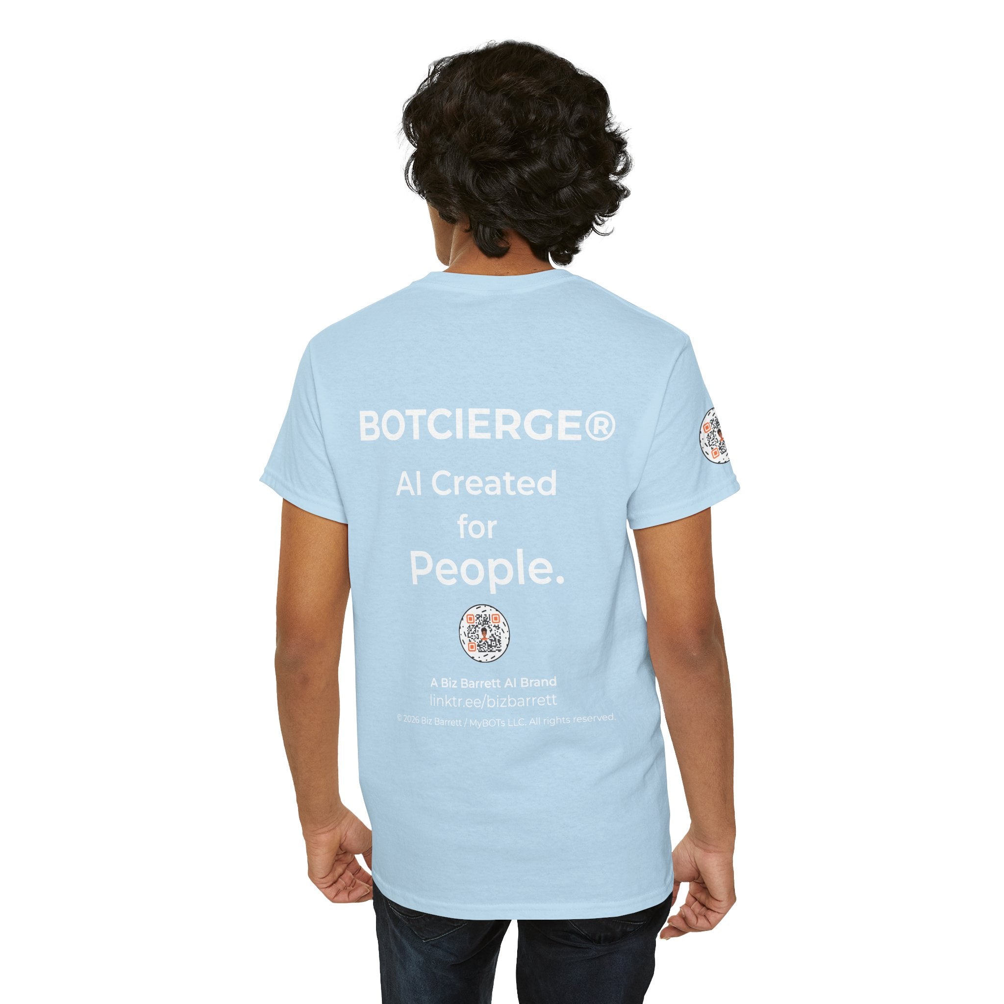 Unisex Personal Development BOT Heavy Cotton Tee (Dark Edition with White Print)