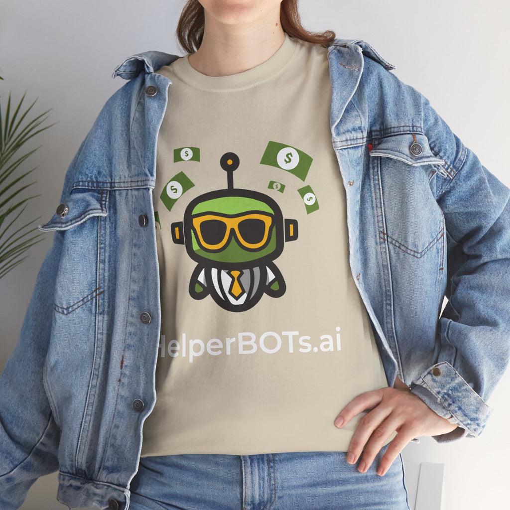 Unisex Financial BOT Heavy Cotton Tee (Dark Edition with White Print)