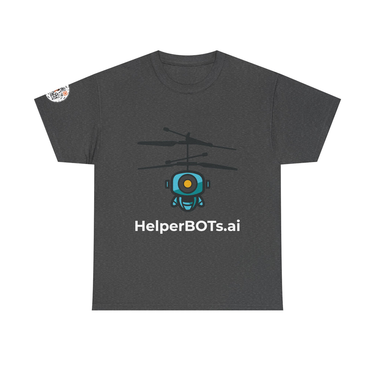 Unisex Security BOT Heavy Cotton Tee (Dark Edition with White Print)