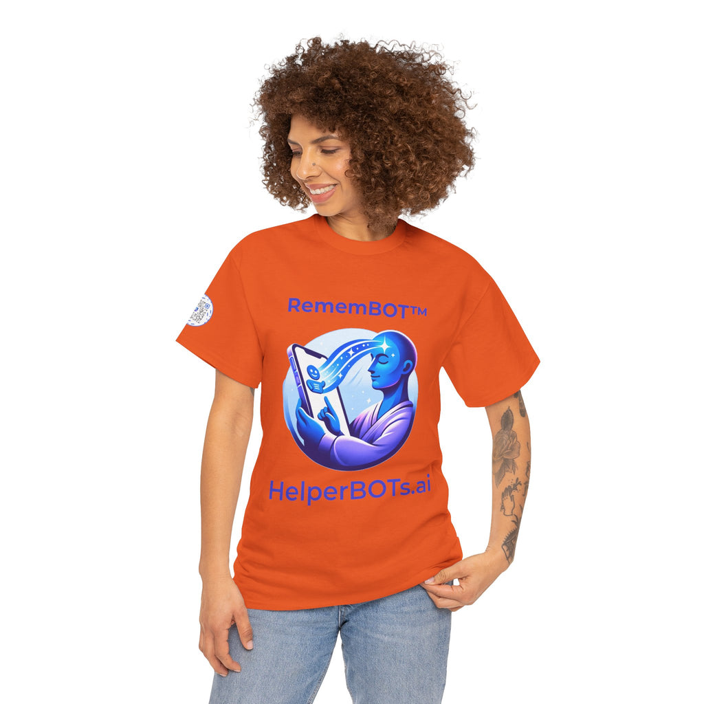 Unisex RememBOT™ Heavy Cotton Tee (Light Edition with Purple Print)