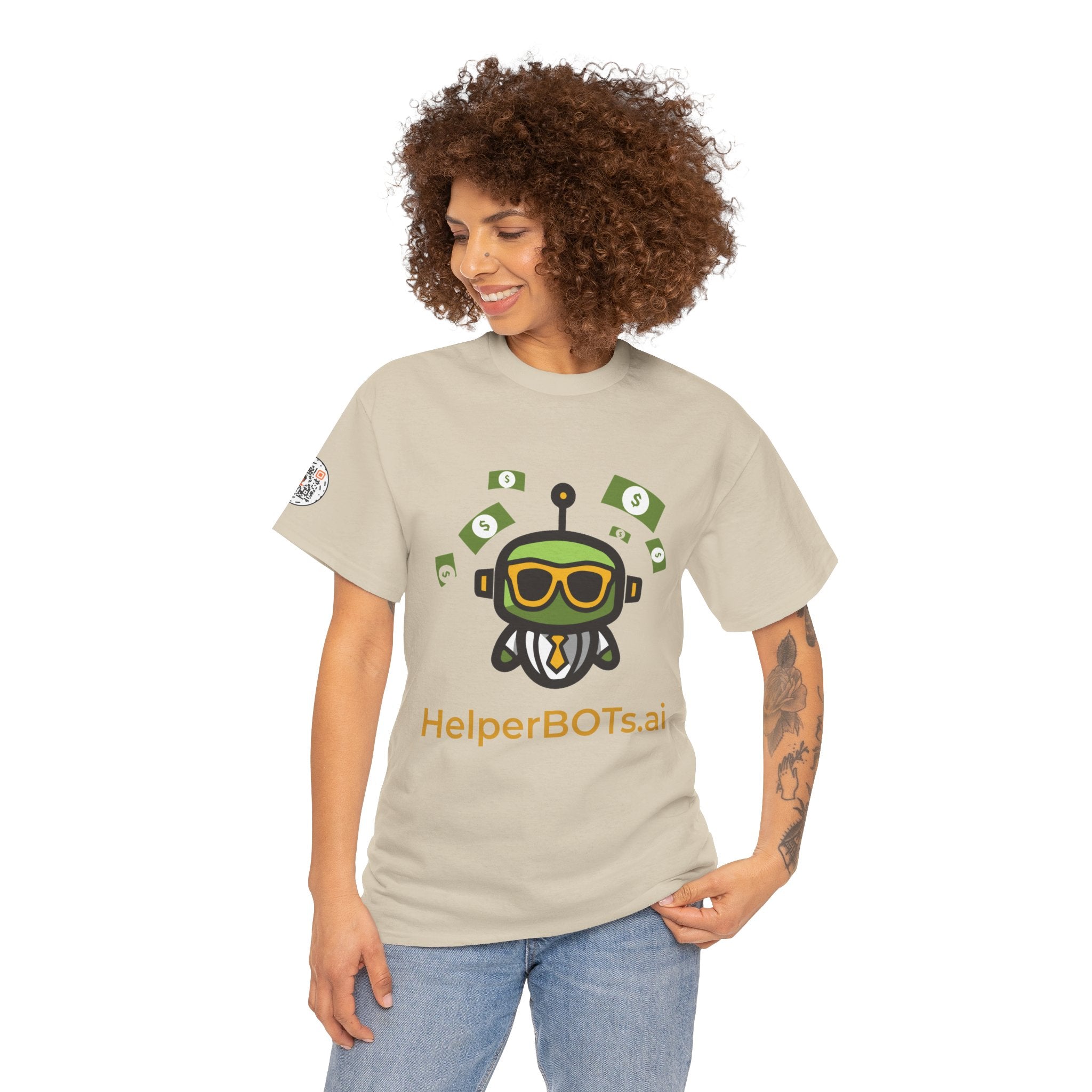 Unisex Financial BOT Heavy Cotton Tee (Dark Edition with Gold Print)