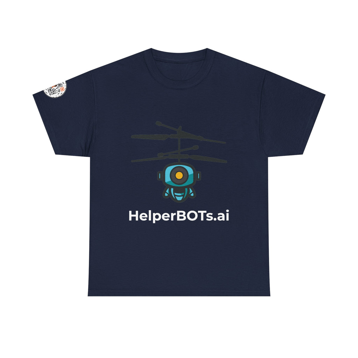 Unisex Security BOT Heavy Cotton Tee (Dark Edition with White Print)