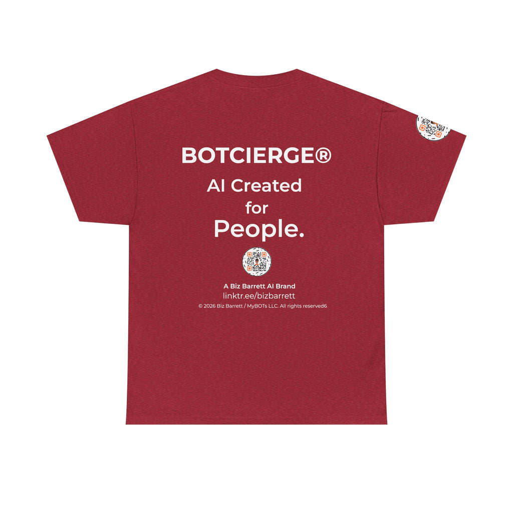 Unisex Healthcare BOT Heavy Cotton Tee (Dark Edition with White Print)