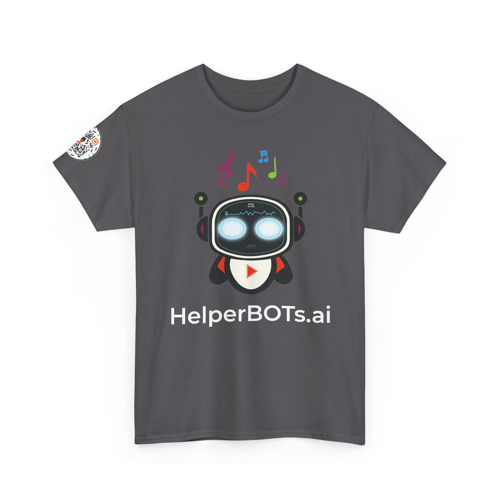 Unisex Music BOT Heavy Cotton Tee (Dark Edition with White Print)
