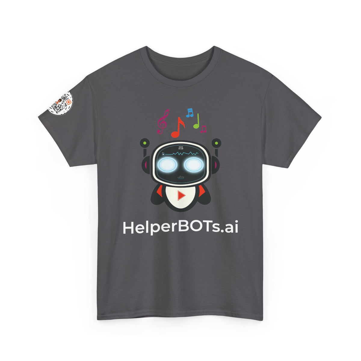 Unisex Music BOT Heavy Cotton Tee (Dark Edition with White Print)