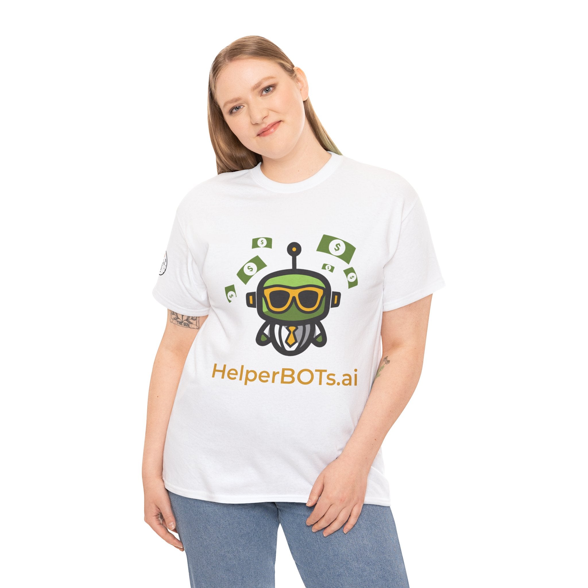 Unisex Financial BOT Heavy Cotton Tee (Light Edition with Gold Print)