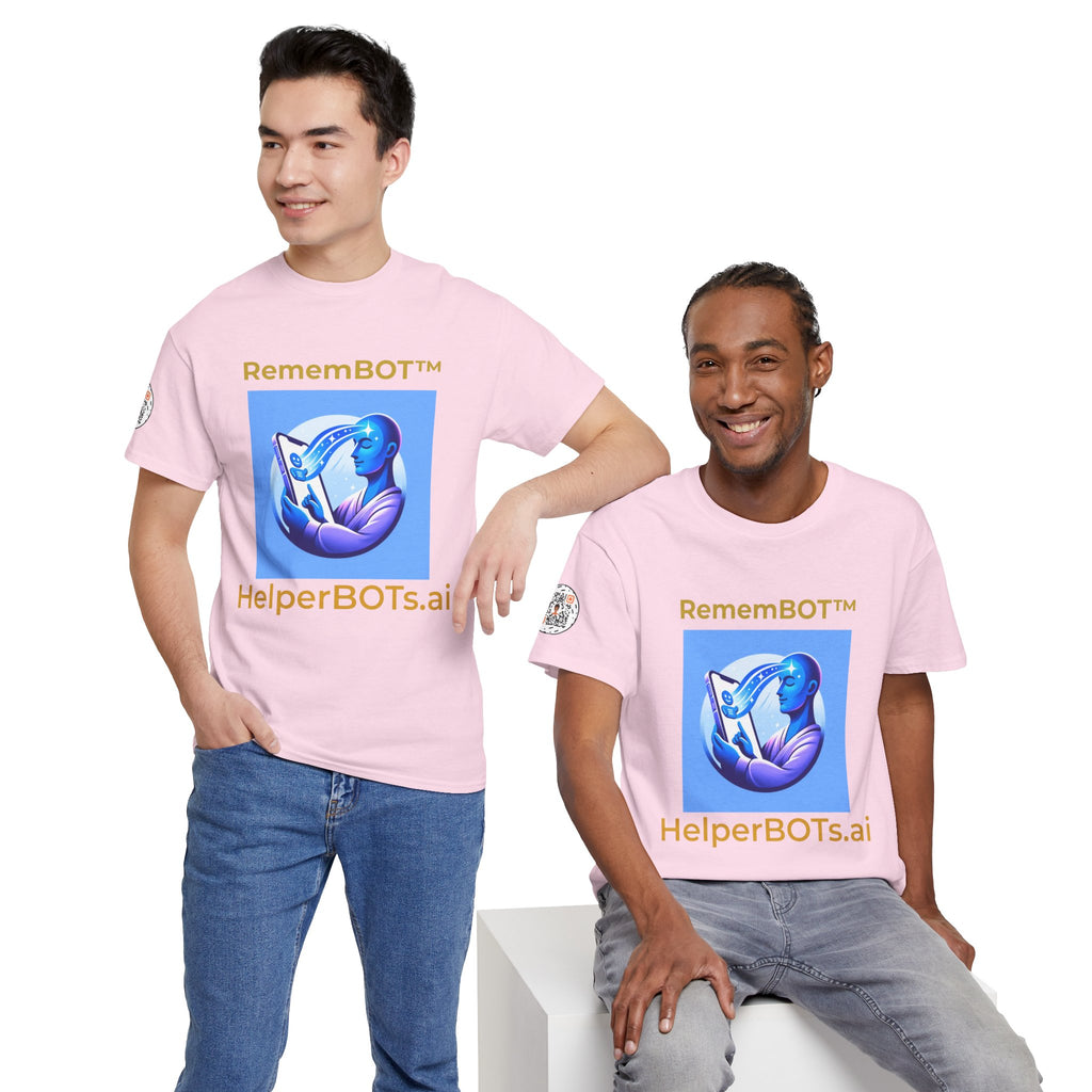 Unisex RememBOT™ Heavy Cotton Tee (Light Edition with Gold Lettering)