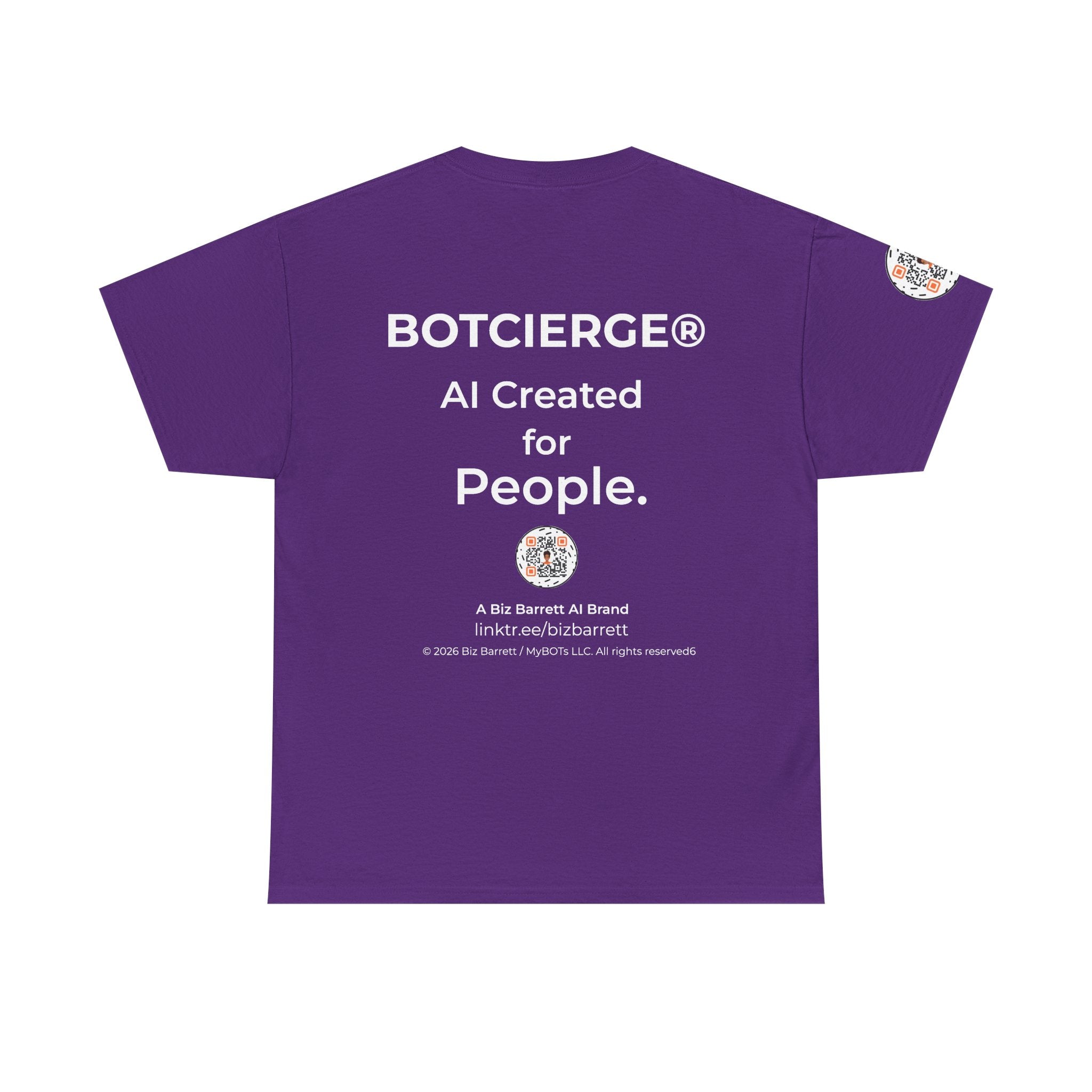 Unisex Healthcare BOT Heavy Cotton Tee (Dark Edition with White Print)
