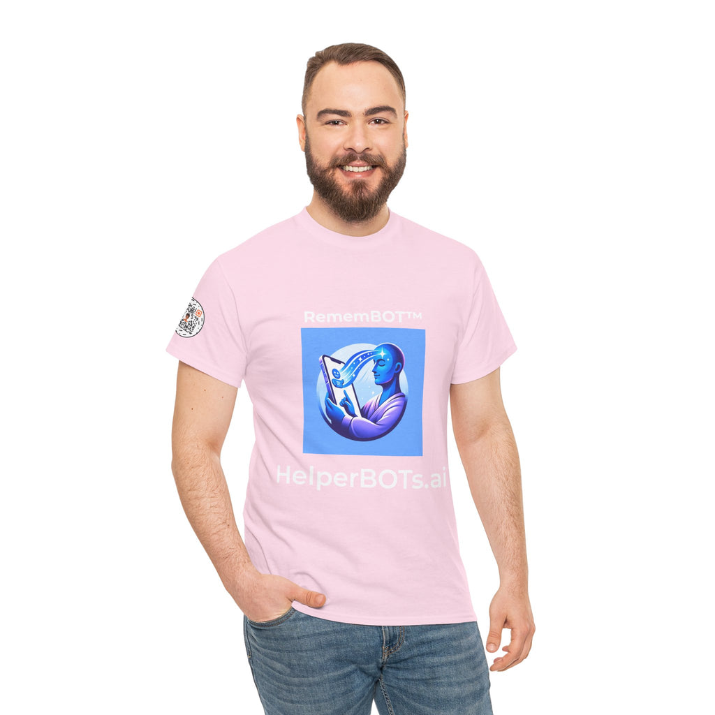 Unisex RememBOT™ Heavy Cotton Tee (Light Edition with White Lettering)