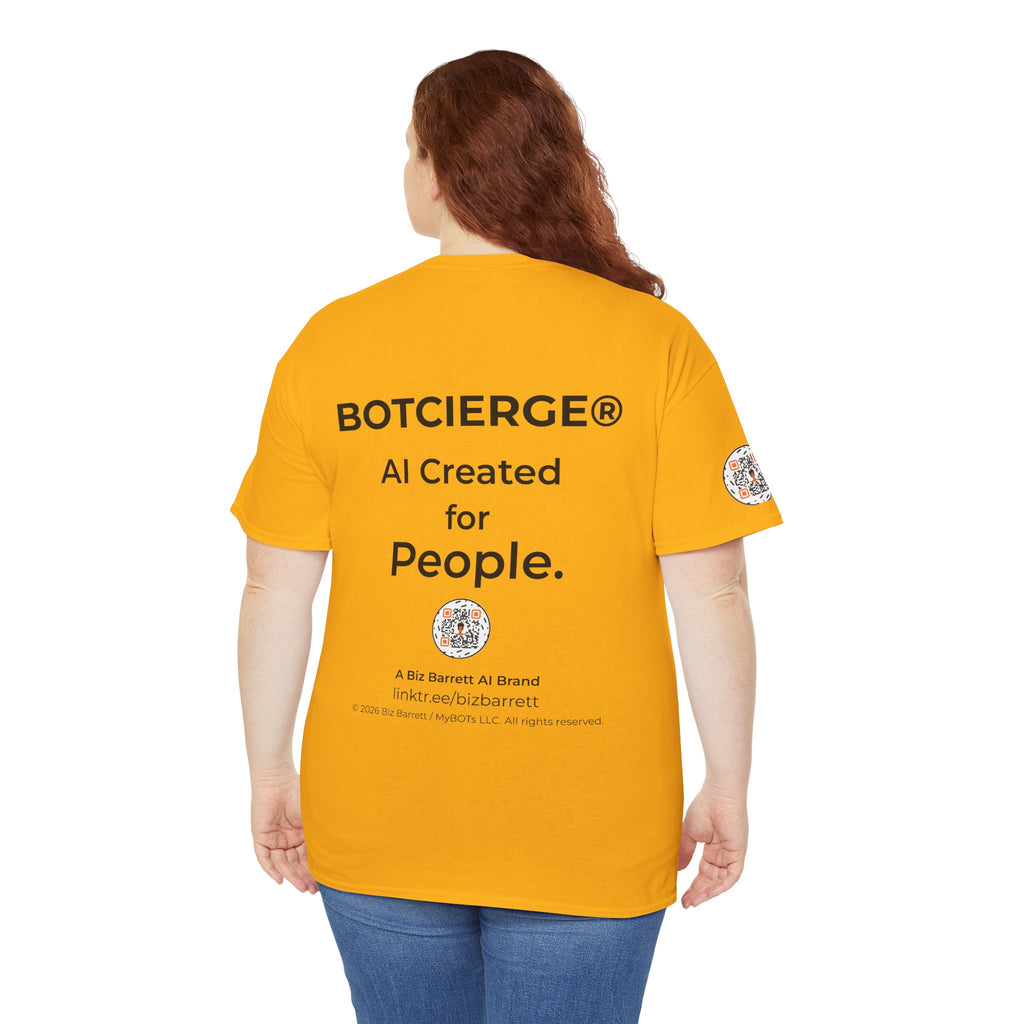 Unisex Logo Heavy Cotton Tee (Light Edition with Black Print)