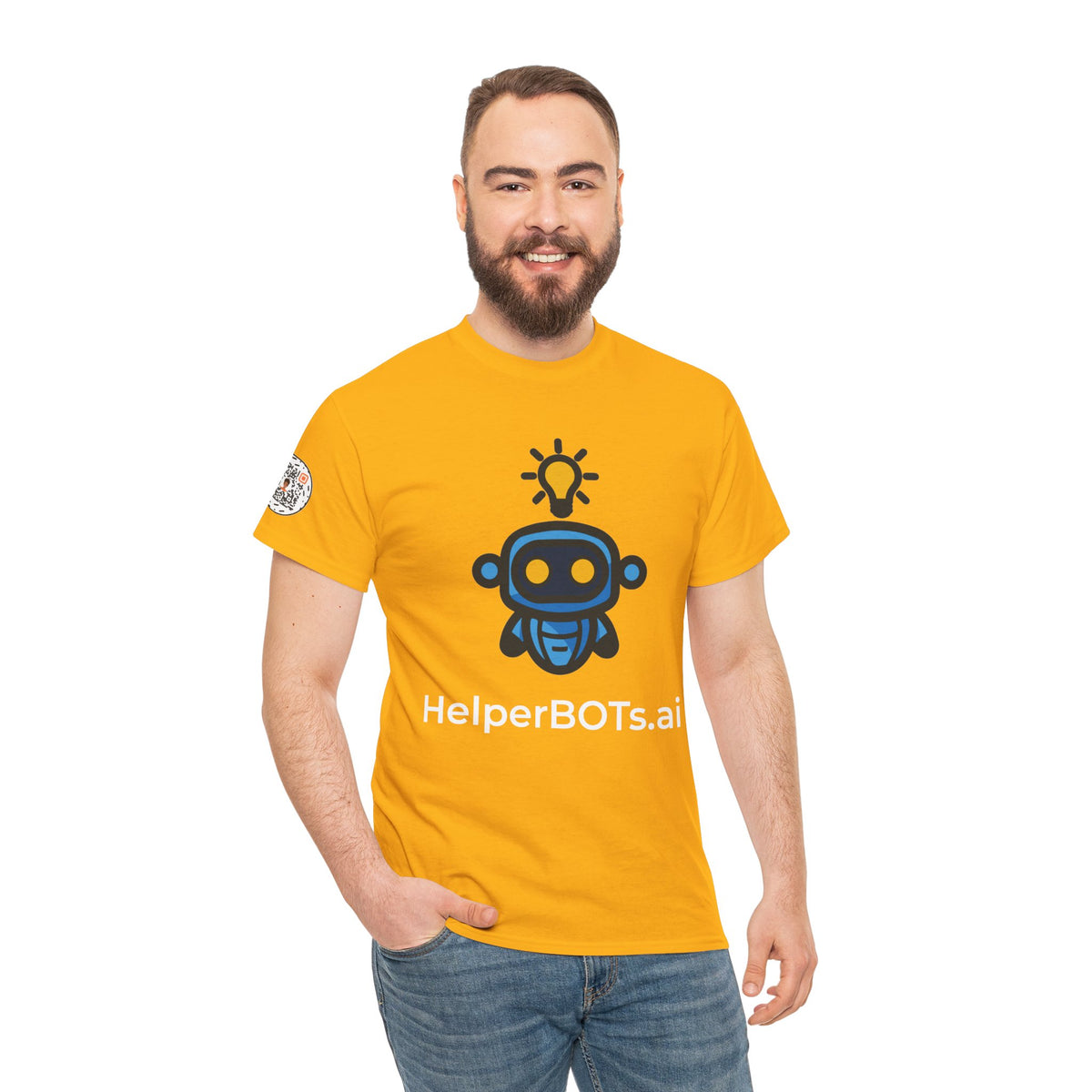 Unisex Personal Development BOT Heavy Cotton Tee (Dark Edition with White Print)