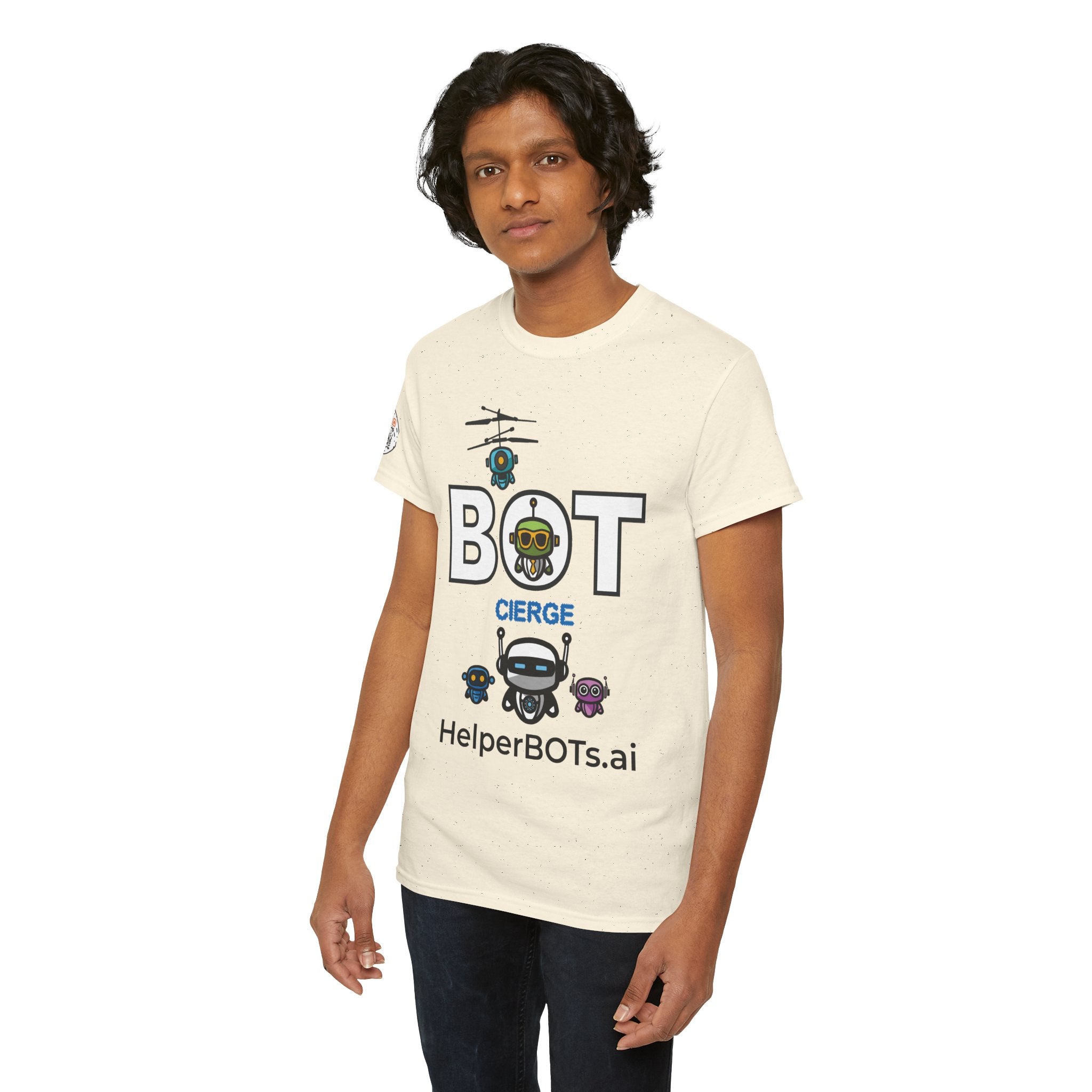 Unisex Logo Heavy Cotton Tee (Light Edition with Black Print)
