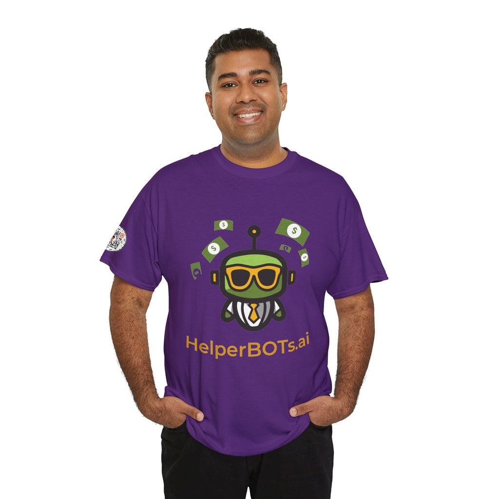 Unisex Financial BOT Heavy Cotton Tee (Dark Edition with Gold Print)