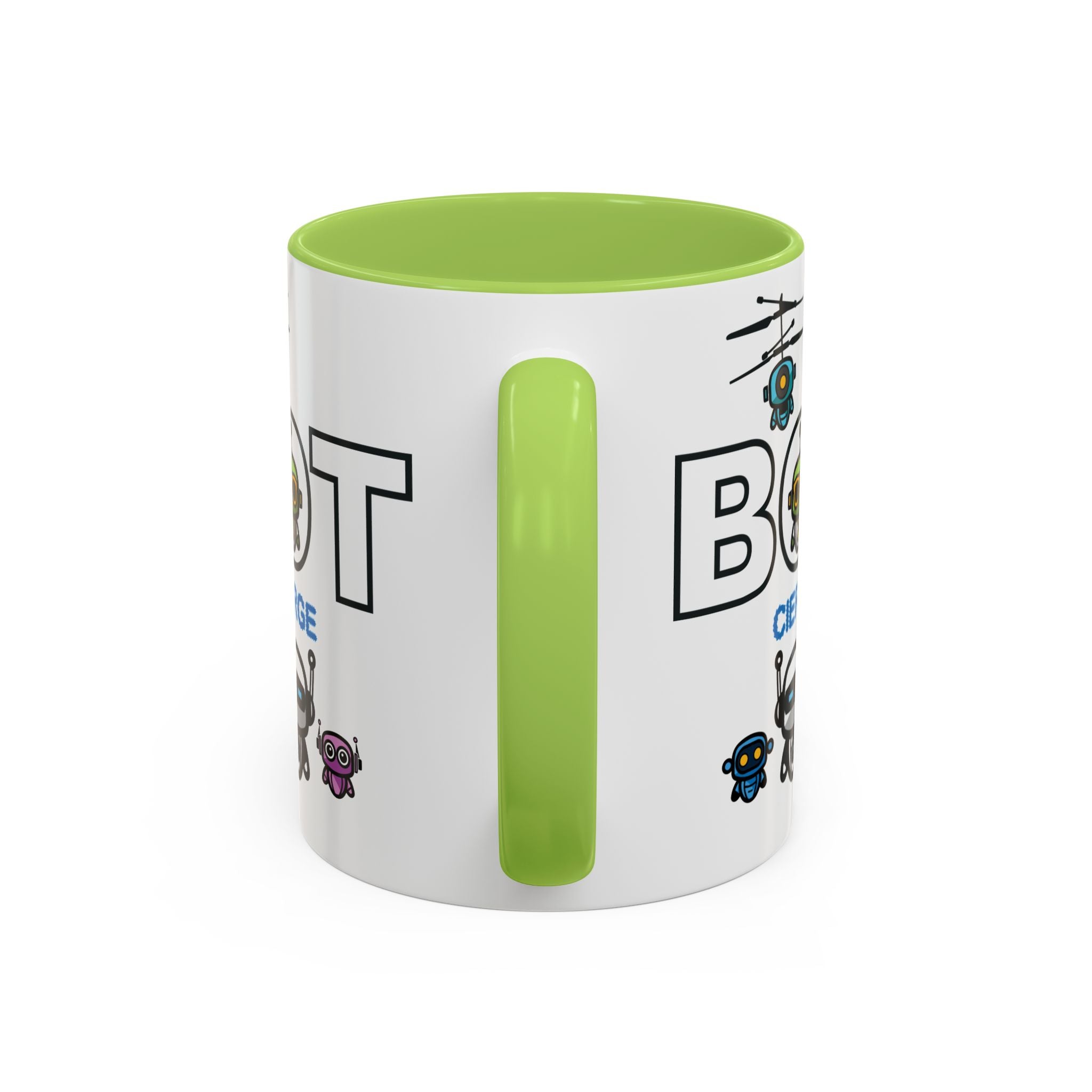 Logo Accent Coffee Mug (11, 15oz) (Light Edition with Black Print)