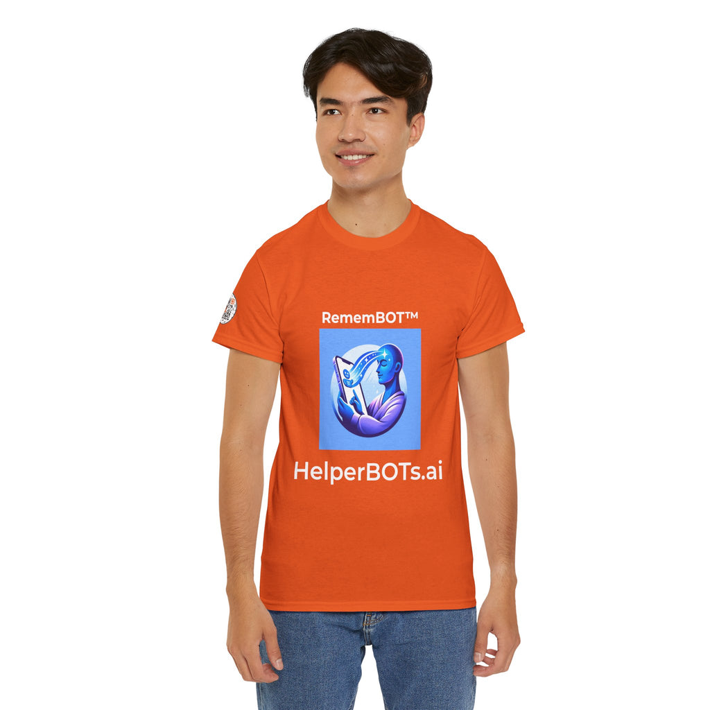 Unisex RememBOT™ Heavy Cotton Tee (Light Edition with White Lettering)