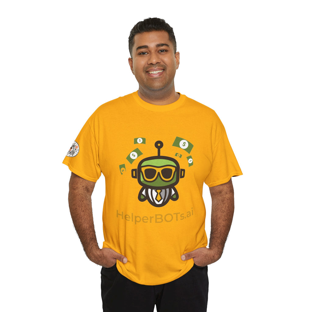 Unisex Financial BOT Heavy Cotton Tee (Light Edition with Gold Print)