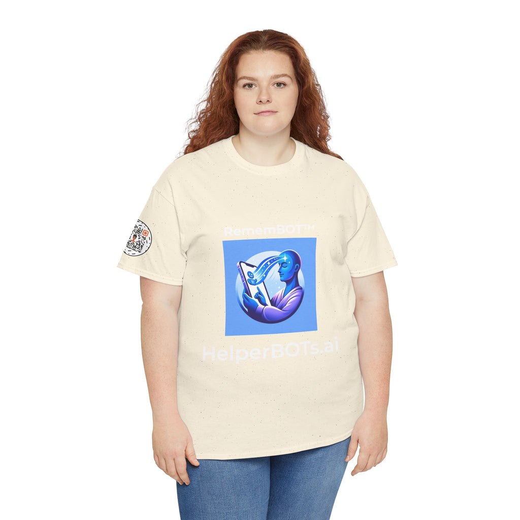 Unisex RememBOT™ Heavy Cotton Tee (Light Edition with White Lettering)