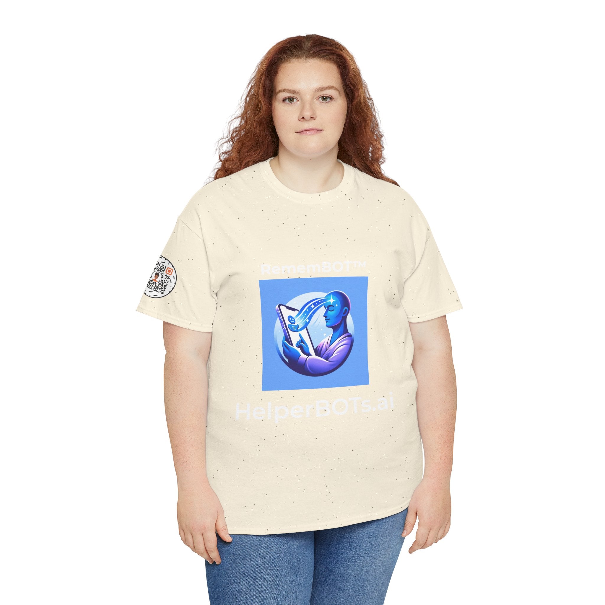 Unisex RememBOT™ Heavy Cotton Tee (Light Edition with White Lettering)
