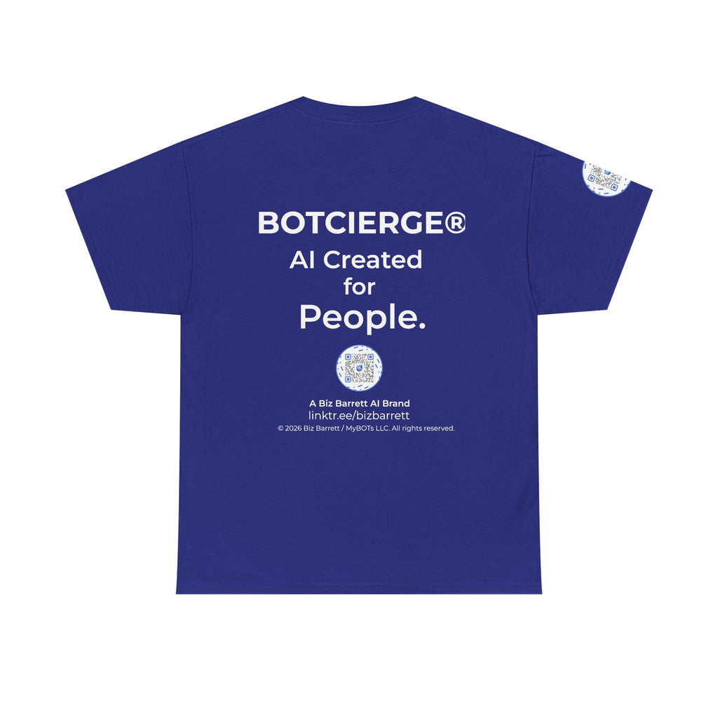 Unisex RememBOT™ Heavy Cotton Tee (Dark Edition with White Print)