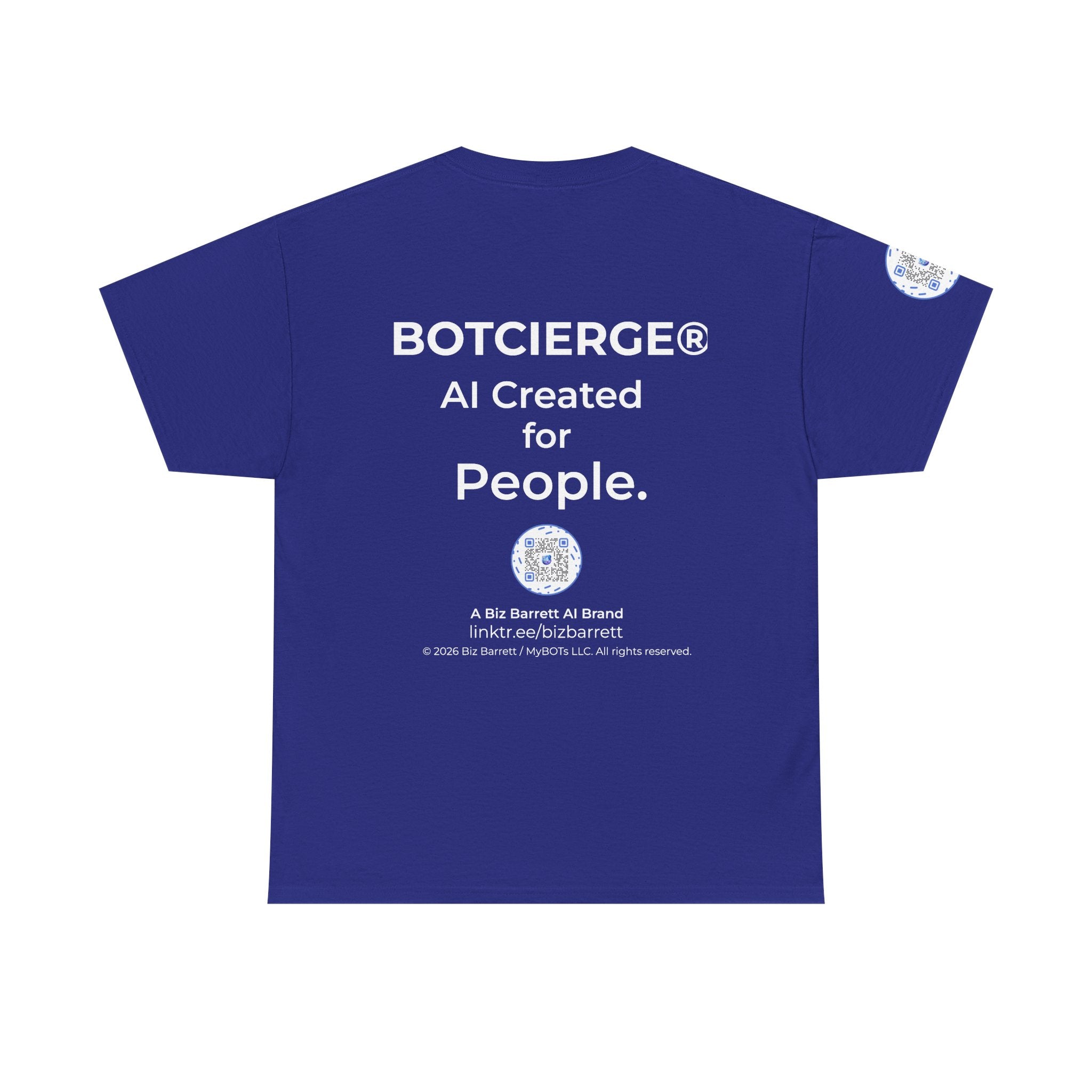 Unisex RememBOT™ Heavy Cotton Tee (Dark Edition with White Print)