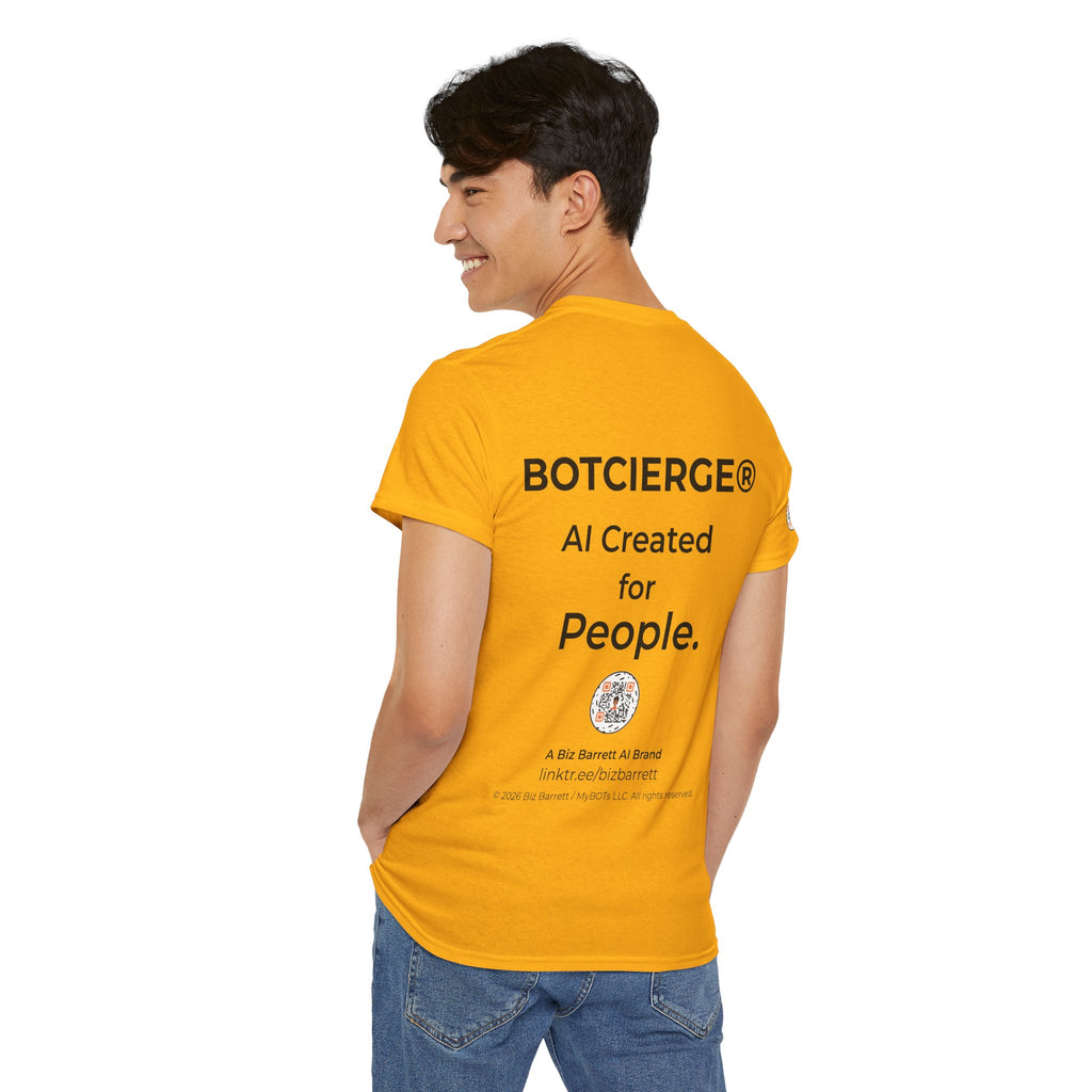Unisex Productivity BOT Heavy Cotton Tee (Light Edition with Black Print)