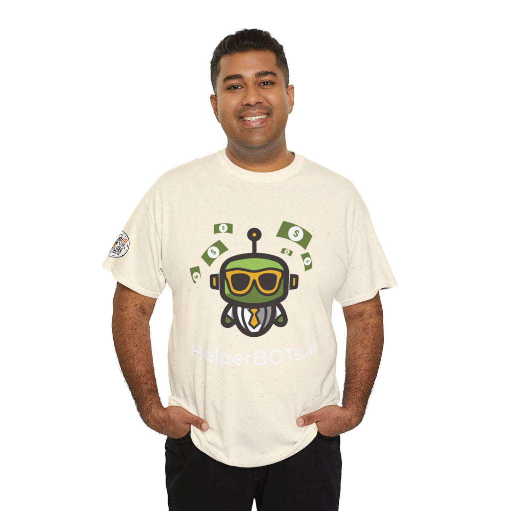 Unisex Financial BOT Heavy Cotton Tee (Dark Edition with White Print)