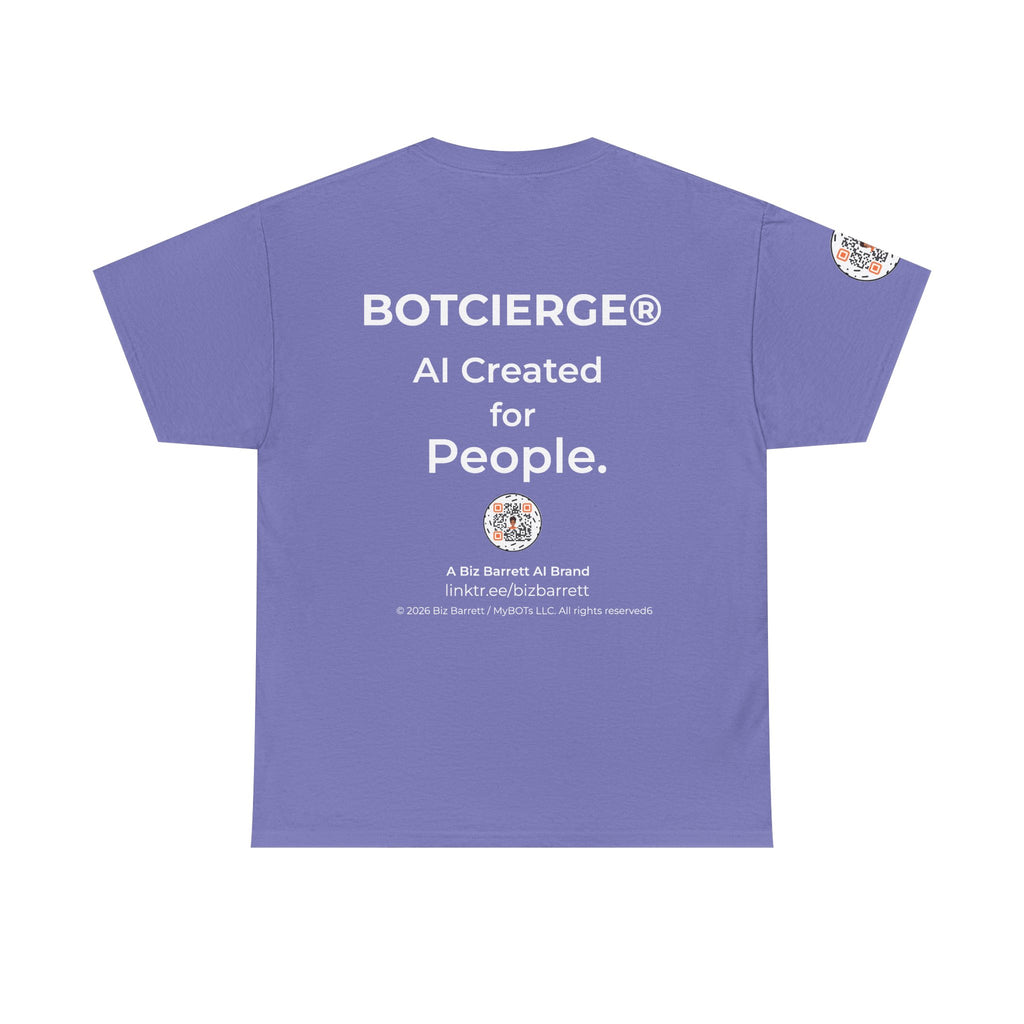 Unisex Healthcare BOT Heavy Cotton Tee (Dark Edition with White Print)
