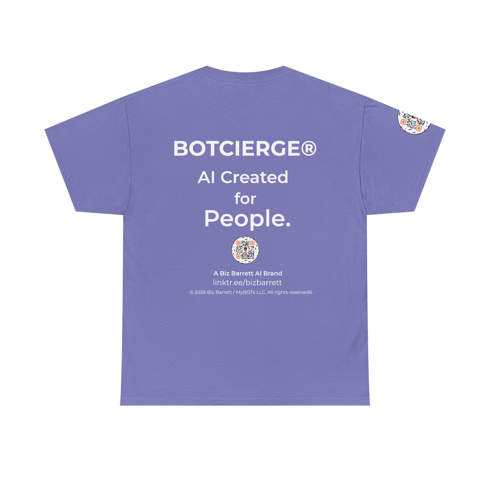 Unisex Healthcare BOT Heavy Cotton Tee (Dark Edition with White Print)