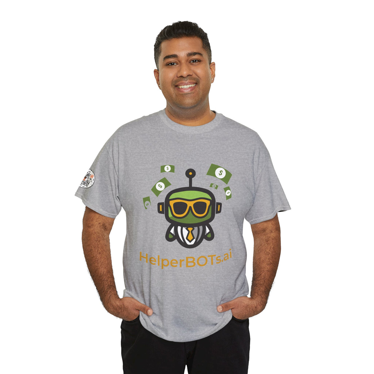 Unisex Financial BOT Heavy Cotton Tee (Light Edition with Gold Print)