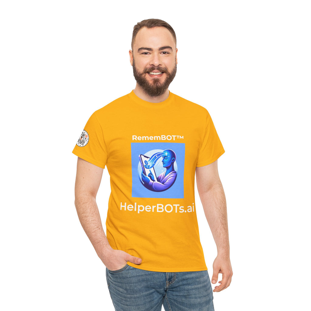 Unisex RememBOT™ Heavy Cotton Tee (Light Edition with White Lettering)