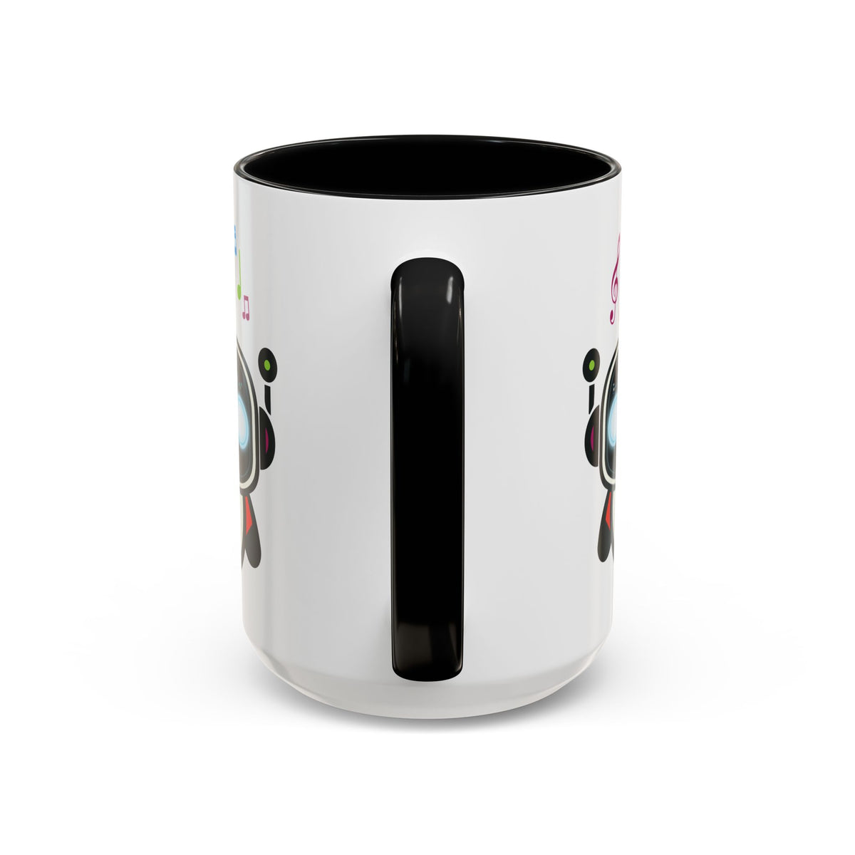 Music BOT Accent Coffee Mug (11, 15oz) (Light Edition with Black Print)