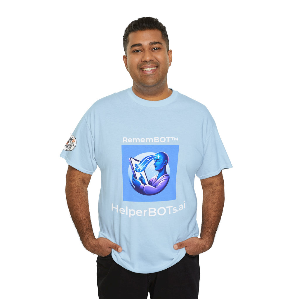 Unisex RememBOT™ Heavy Cotton Tee (Light Edition with White Lettering)