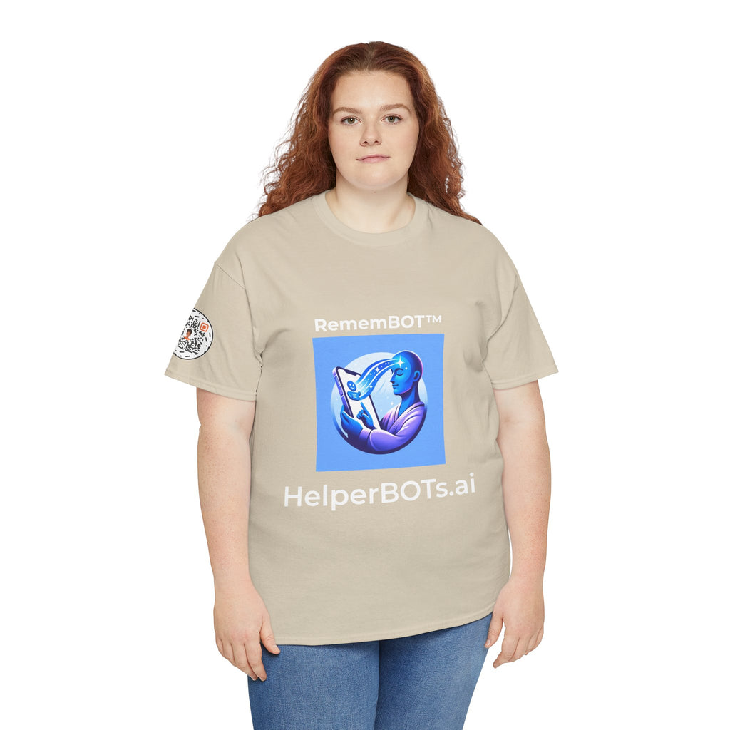 Unisex RememBOT™ Heavy Cotton Tee (Light Edition with White Lettering)