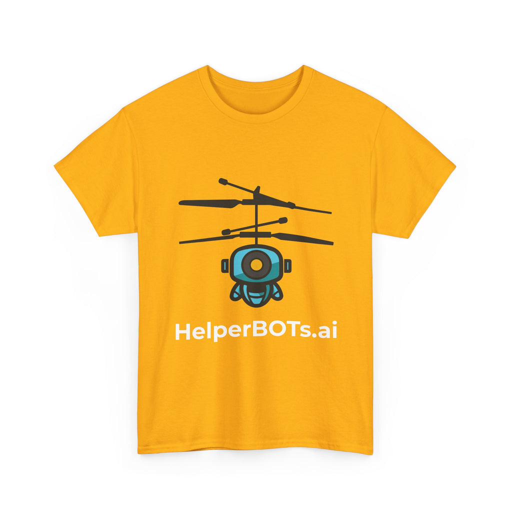 Unisex Security BOT Heavy Cotton Tee (Dark Edition white text)