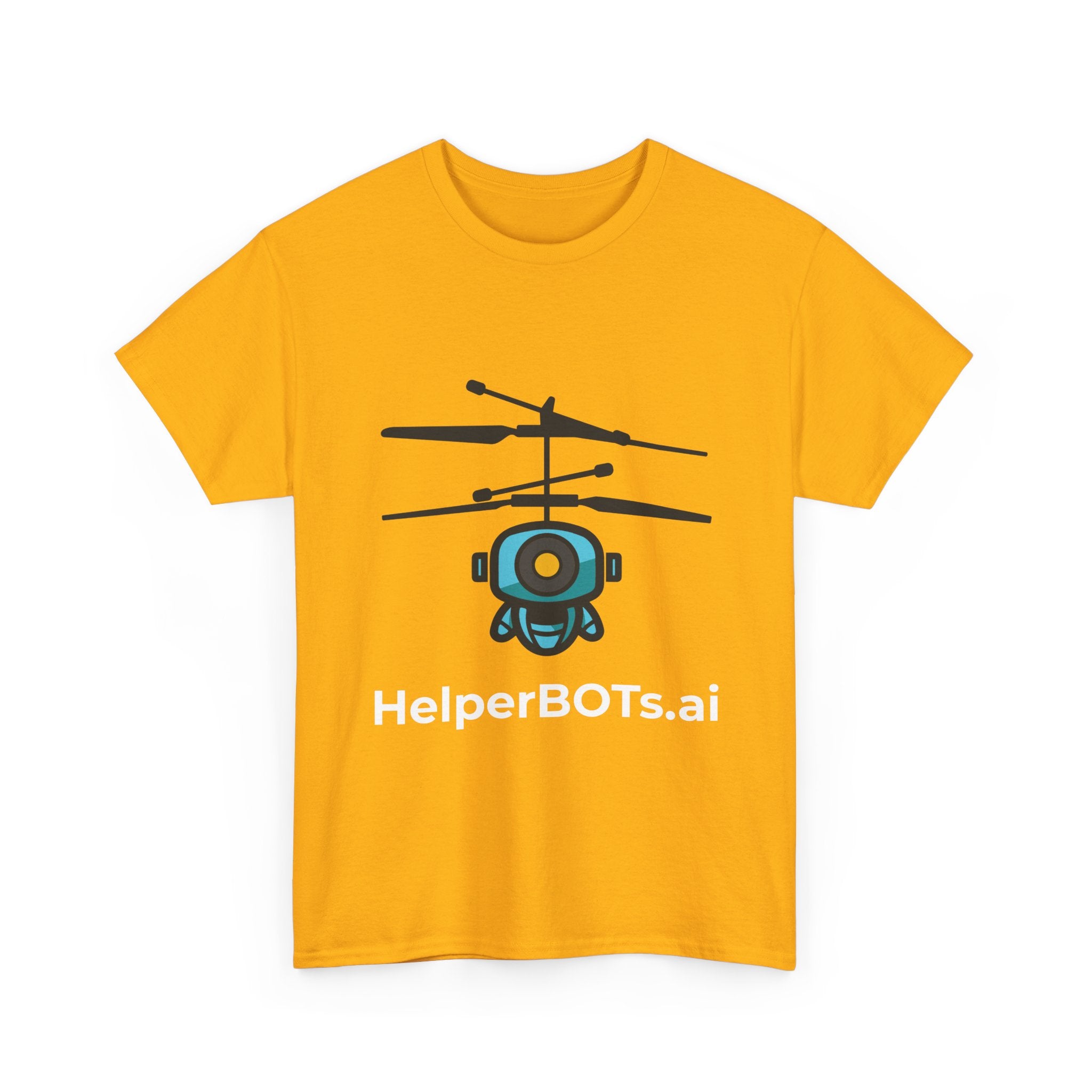 Unisex Security BOT Heavy Cotton Tee (Dark Edition white text)