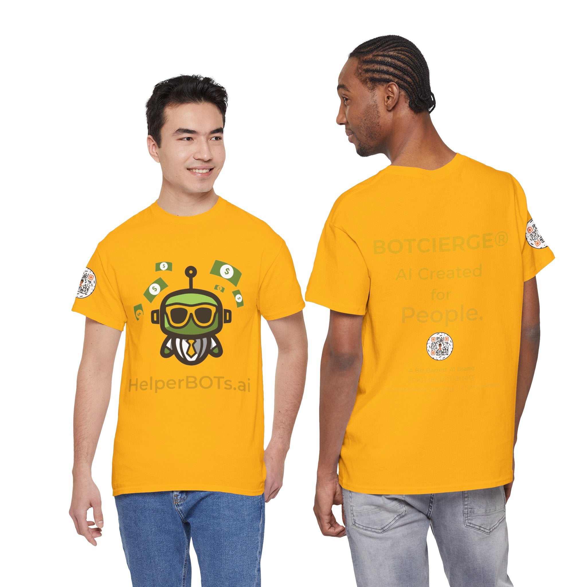 Unisex Financial BOT Heavy Cotton Tee (Dark Edition with Gold Print)