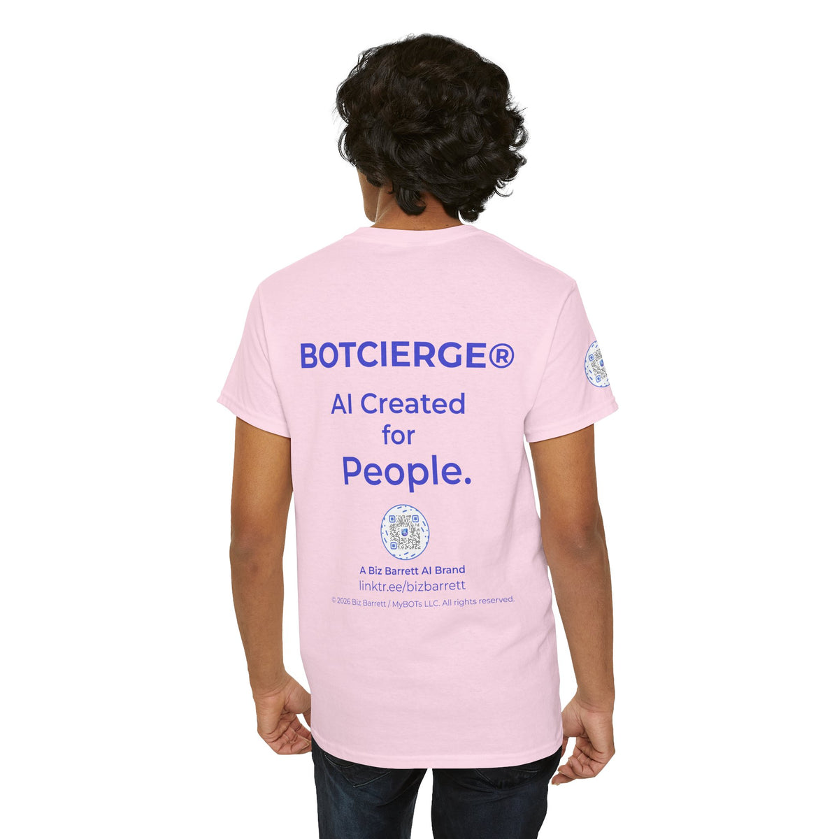 Unisex RememBOT™ Heavy Cotton Tee (Light Edition with Purple Print)