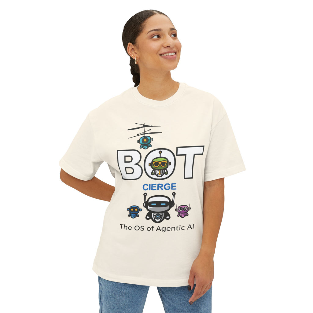 Unisex Logo Oversized Boxy Tee (Light Edition)